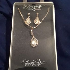Forever yours by nicole necklace and earrings.